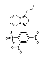n-propyl-2,1,3-benzothiadiazolium 2,4-dinitrobenzenesulphonate Structure