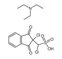 Triethylammonium-[chloro-(2-chloro-1,3-dioxo-2-indanyl)-methanesulfonate] Structure