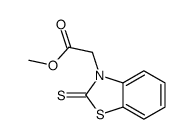 methyl 2-(2-sulfanylidene-1,3-benzothiazol-3-yl)acetate结构式
