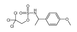 2,2,2-trichloroethyl N-[1-(4-methoxyphenyl)ethyl]sulfamate结构式