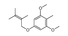 5-(2,3-dimethylbut-2-enoxy)-1,3-dimethoxy-2-methylbenzene结构式