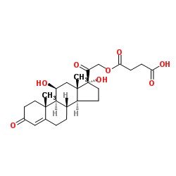 氢化可的松琥珀酸酯结构式