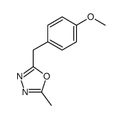 2-(4-Methoxybenzyl)-5-methyl-1,3,4-oxadiazol Structure