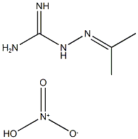 2-(1-甲基亚乙基)氨基胍硝酸酯结构式