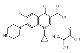 ciprofloxacin lactate Structure
