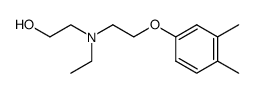 2-{ethyl-[2-(3,4-dimethyl-phenoxy)-ethyl]-amino}-ethanol结构式