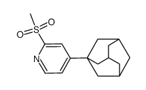 4-(1-adamantyl)-2-(methylsulfonyl)pyridine Structure