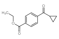 4-(环丙烷羰基)苯甲酸乙酯结构式
