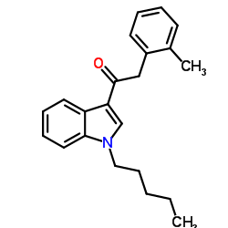 1-戊基-3-(2-甲基苯乙酰基)吲哚结构式