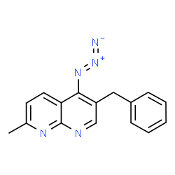 1,8-Naphthyridine,5-azido-2-methyl-6-(phenylmethyl)- Structure