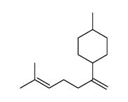 1-methyl-4-(6-methylhepta-1,5-dien-2-yl)cyclohexane结构式