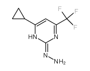 (4-Cyclopropyl-6-trifluoromethyl-pyrimidin-2-yl)-hydrazine Structure