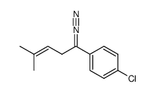 1-chloro-4-(1-diazo-4-methylpent-3-en-1-yl)benzene结构式