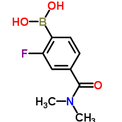 (4-(Dimethylcarbamoyl)-2-fluorophenyl)boronic acid Structure
