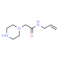 N-allyl-2-piperazin-1-ylacetamide结构式