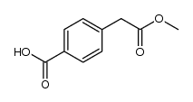 Benzeneacetic acid, 4-carboxy-, 1-Methyl ester Structure
