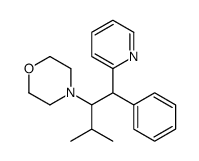 4-(3-methyl-1-phenyl-1-pyridin-2-ylbutan-2-yl)morpholine结构式