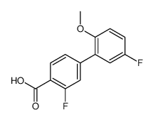 2-fluoro-4-(5-fluoro-2-methoxyphenyl)benzoic acid Structure