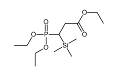 ethyl 3-diethoxyphosphoryl-3-trimethylsilylpropanoate Structure