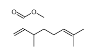 methyl 3,7-dimethyl-2-methylideneoct-6-enoate结构式