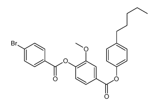 (4-pentylphenyl) 4-(4-bromobenzoyl)oxy-3-methoxybenzoate结构式