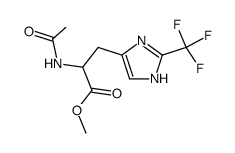 α-N-Acetyl-2-(trifluoromethyl)-L-histidine-methyl ester Structure