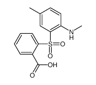2-[5-methyl-2-(methylamino)phenyl]sulfonylbenzoic acid结构式