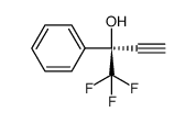 (S)-4,4,4-trifluoro-3-phenyl-3-hydroxybutyne结构式