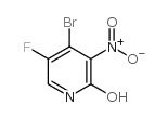 2-羟基-3-硝基-4-溴-5-氟吡啶结构式