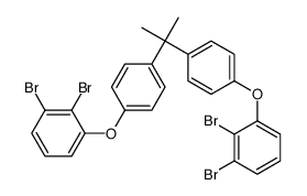 1,2-dibromo-3-[4-[2-[4-(2,3-dibromophenoxy)phenyl]propan-2-yl]phenoxy]benzene结构式