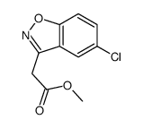 methyl 2-(5-chloro-1,2-benzoxazol-3-yl)acetate Structure