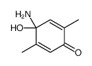 4-amino-4-hydroxy-2,5-dimethylcyclohexa-2,5-dien-1-one Structure