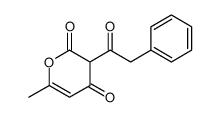 6-methyl-3-(2-phenylacetyl)pyran-2,4-dione结构式