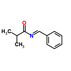 2-Methyl-N-[(E)-phenylmethylene]propanamide Structure