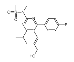 N-[4-(4-fluorophenyl)-5-[(E)-3-hydroxyprop-1-enyl]-6-propan-2-ylpyrimidin-2-yl]-N-methylmethanesulfonamide Structure