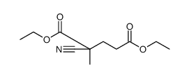 Pentanedioic acid, 2-cyano-2-methyl-, 1,5-diethyl ester Structure