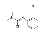 N'-(2-cyanophenyl)-N,N-dimethylcarbamimidic chloride结构式