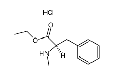 N-methyl-D-phenylalanine ethyl ester; hydrochloride Structure