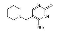 6-氨基-5-(1-哌啶基甲基)-2(1H)-嘧啶酮结构式