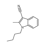1-butyl-2-methylindole-3-carbonitrile Structure