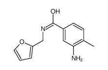 3-氨基-N-(2-呋喃基甲基)-4-甲基苯甲酰胺结构式