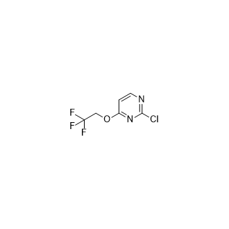 2-氯-4-(2,2,2-三氟乙氧基)嘧啶结构式