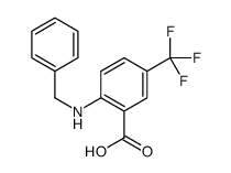 2-(benzylamino)-5-(trifluoromethyl)benzoic acid结构式