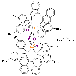 [NH2Me2][(RuCl((S )-xylbinap))2(μ-Cl)3] Structure