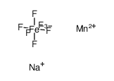manganese(II) sodium hexafluoroferrate(III)结构式