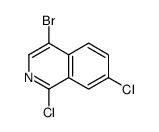 4-溴-1,7-二氯异喹啉结构式