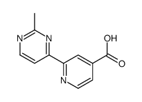 2-(2-甲基嘧啶-4-基)异烟酸结构式