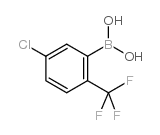 2-氯-3-(三氟甲基)苯基硼酸结构式