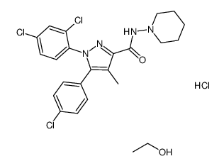 rimonabant hydrochloride ethanolate Structure