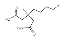 β-Methyl-β-pentyl-glutaramsaeure结构式